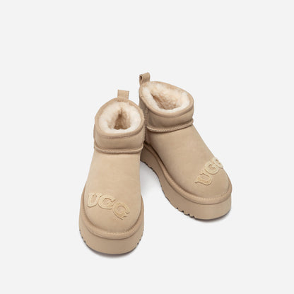 Ugg Classic Dana Emb Logo Platform Ultra Boot