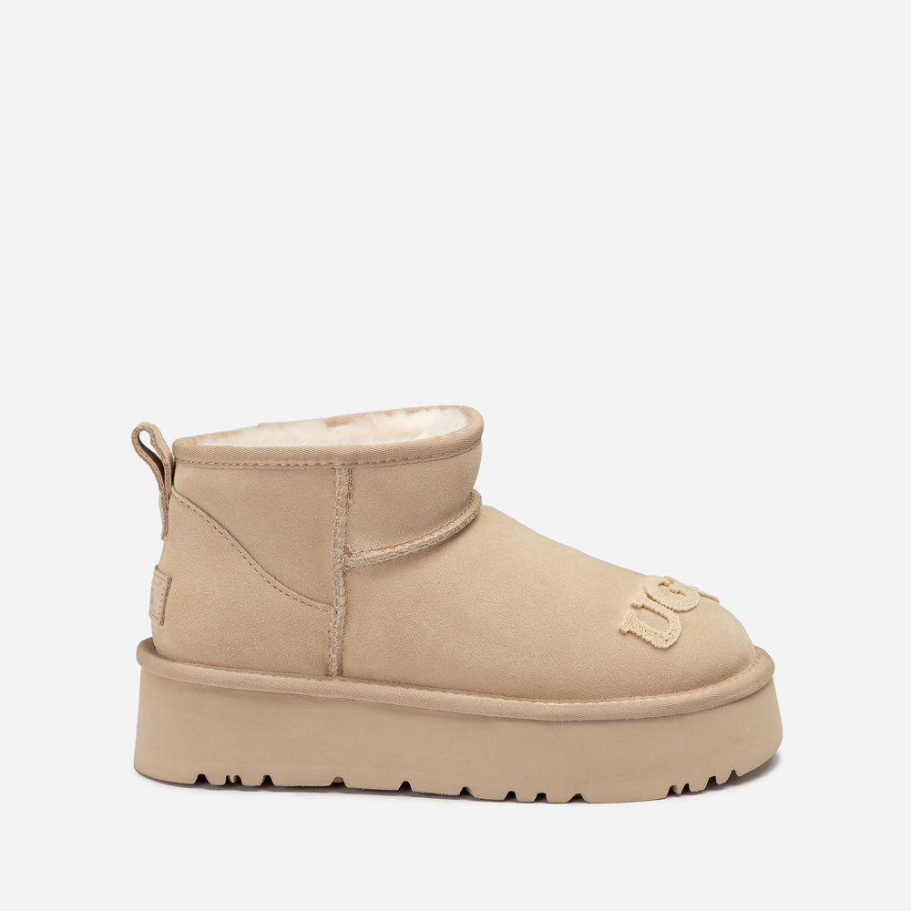 Ugg Classic Dana Emb Logo Platform Ultra Boot
