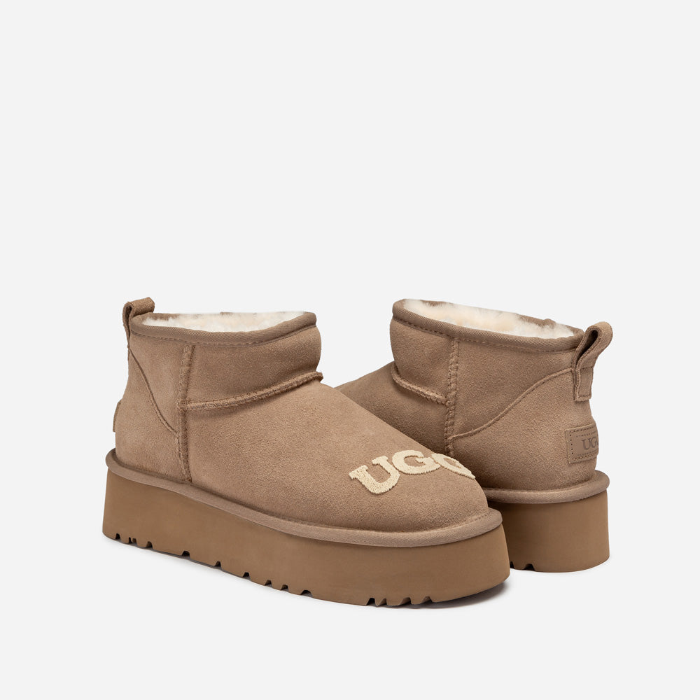 Ugg Classic Dana Emb Logo Platform Ultra Boot