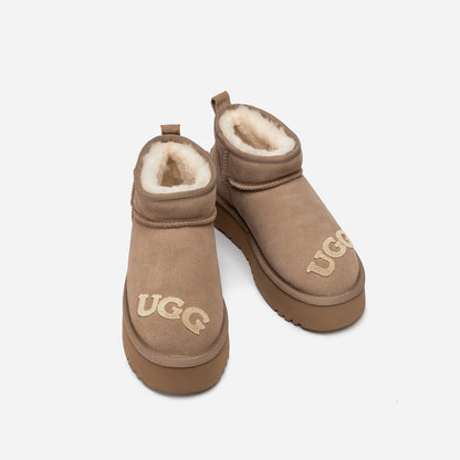 Ugg Classic Dana Emb Logo Platform Ultra Boot
