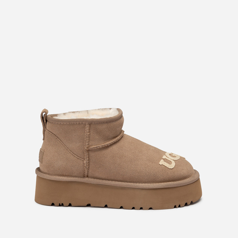 Ugg Classic Dana Emb Logo Platform Ultra Boot