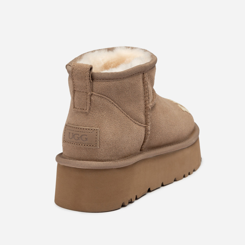 Ugg Classic Dana Emb Logo Platform Ultra Boot
