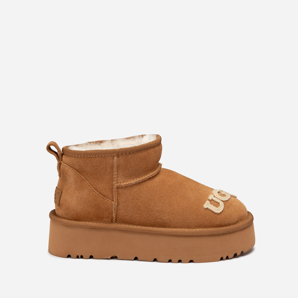 Ugg Classic Dana Emb Logo Platform Ultra Boot