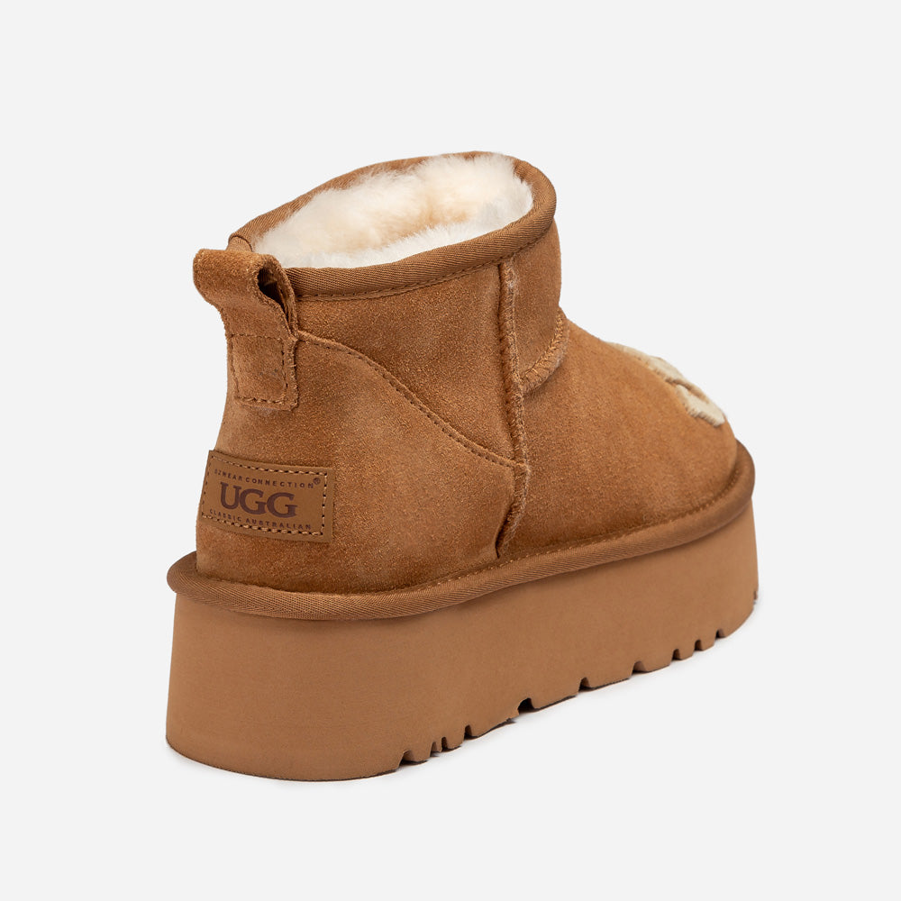 Ugg Classic Dana Emb Logo Platform Ultra Boot