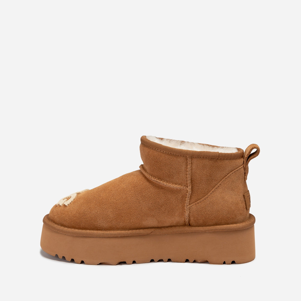 Ugg Classic Dana Emb Logo Platform Ultra Boot