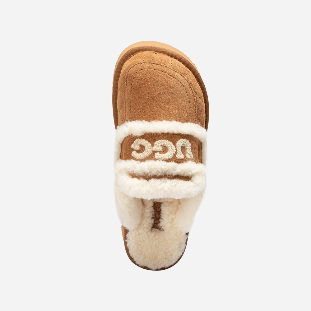 Ugg Violet Matelasse Shearling Platform Slipper