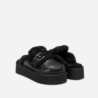 Ugg Violet Matelasse Shearling Platform Slipper