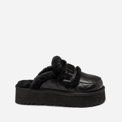 Ugg Violet Matelasse Shearling Platform Slipper