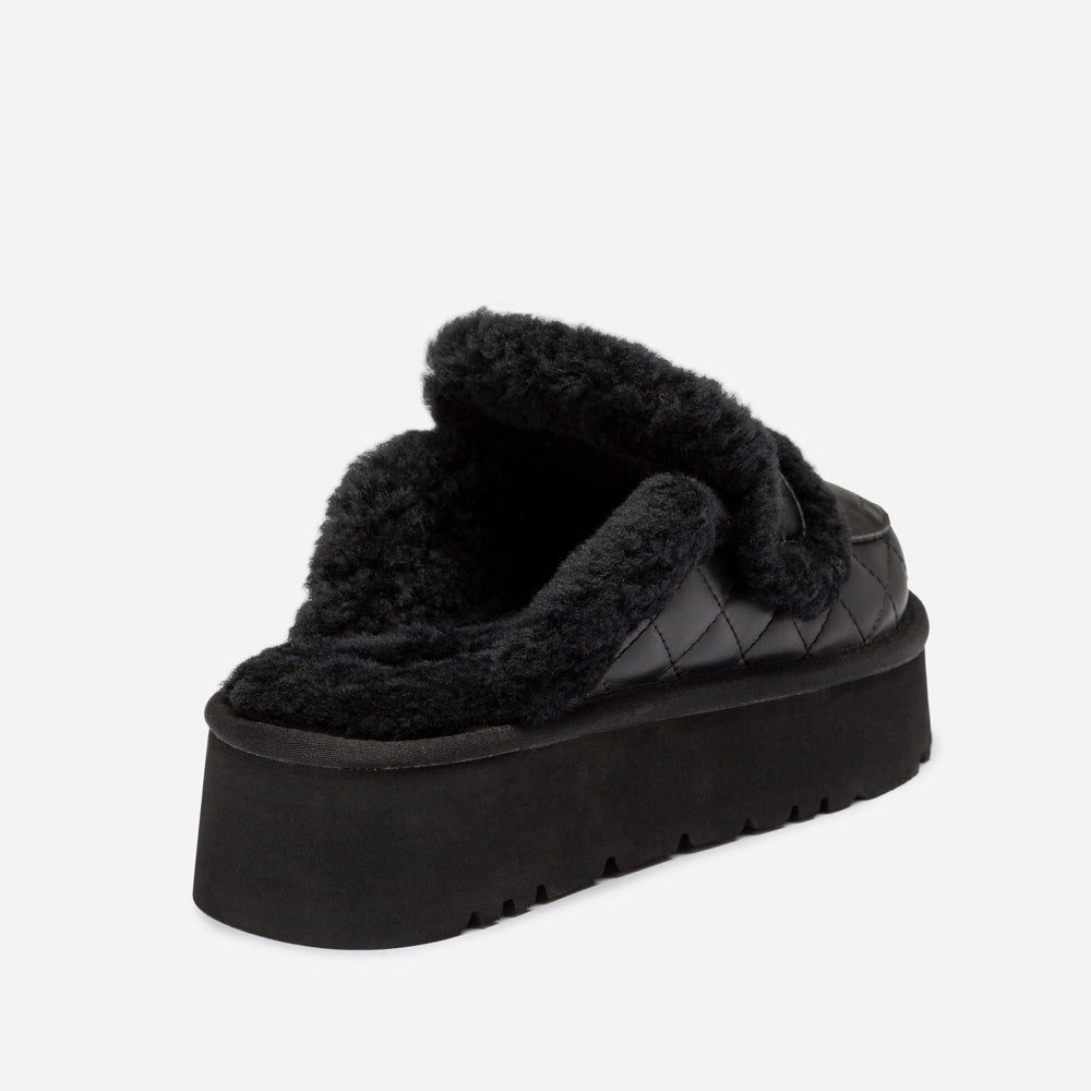 Ugg Violet Matelasse Shearling Platform Slipper