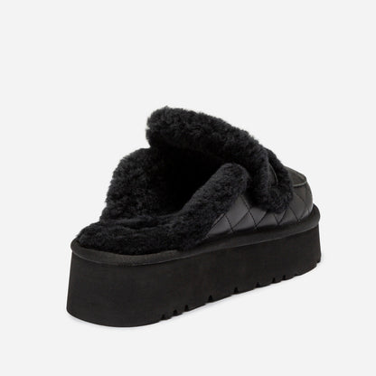 Ugg Violet Matelasse Shearling Platform Slipper
