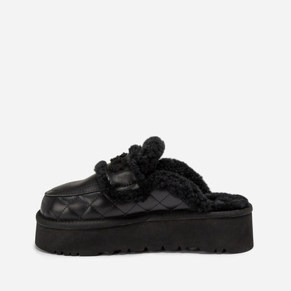 Ugg Violet Matelasse Shearling Platform Slipper