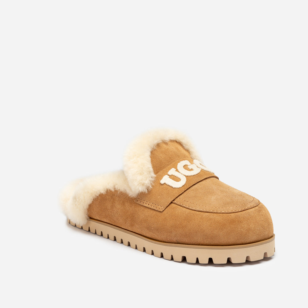 Ugg Priya Knit Logo Shearling Slipper