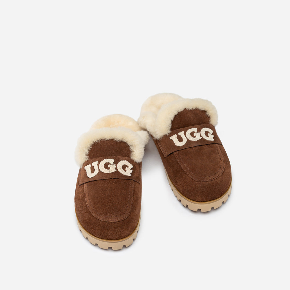 Ugg Priya Knit Logo Shearling Slipper
