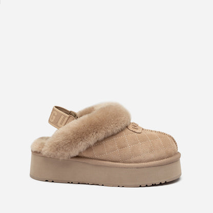 Ugg Coquette Matelassé Logo Platform Slipper (Detachable Feature)