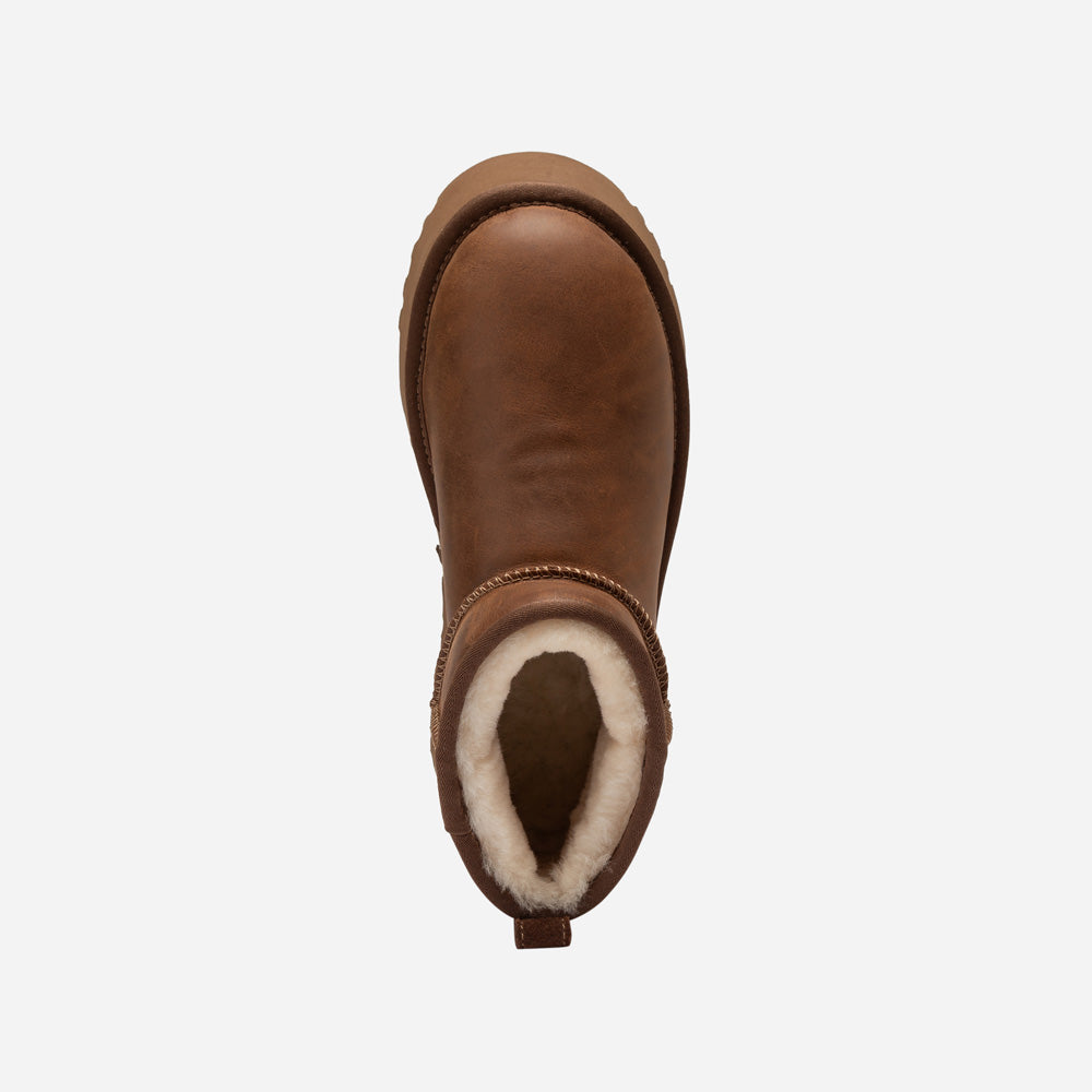 Ugg Classic Platform Ultra Mini Boot (Oiled Leather) (4.5cm)