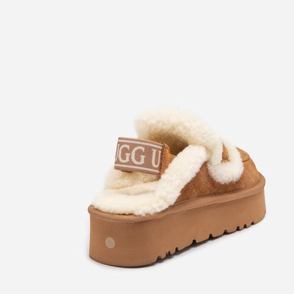 Ugg Violet Matelassé Shearling Platform Slipper (Detachable Feature)