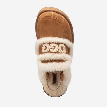 Ugg Violet Matelassé Shearling Platform Slipper (Detachable Feature)