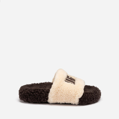 Ugg Acacia Shearling Logo Slipper