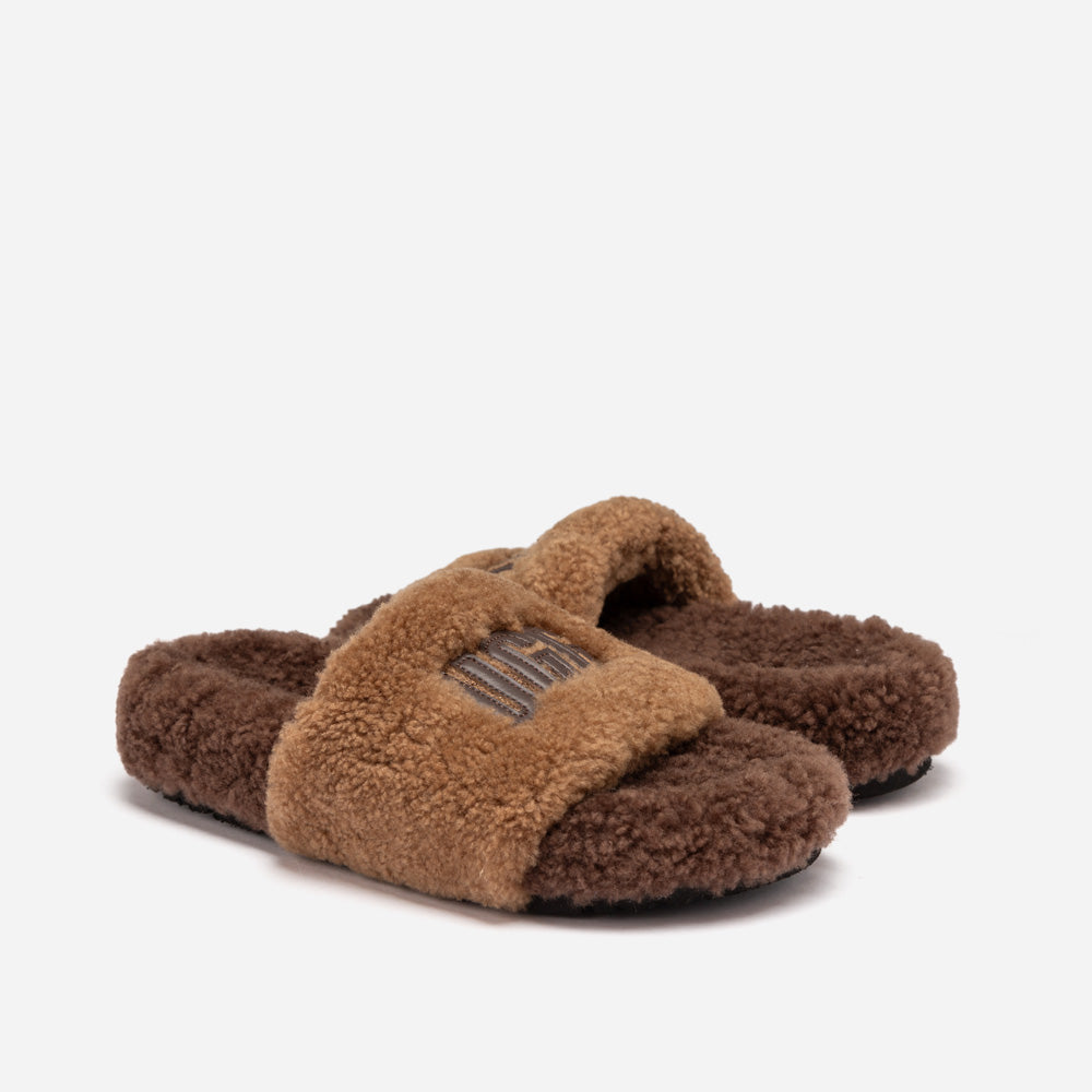Ugg Acacia Shearling Logo Slipper