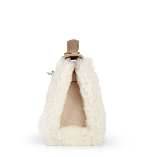 UGG Fluffy Wool Adjustable Strap Kelvy Bag