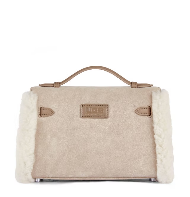 UGG Fluffy Wool Adjustable Strap Kelvy Bag
