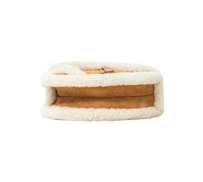 AUSTRALIAN SHEPHERD® Women Fluffy Wool Over Shoulder Saddle Bag