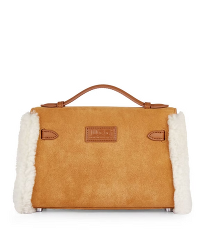 UGG Fluffy Wool Adjustable Strap Kelvy Bag